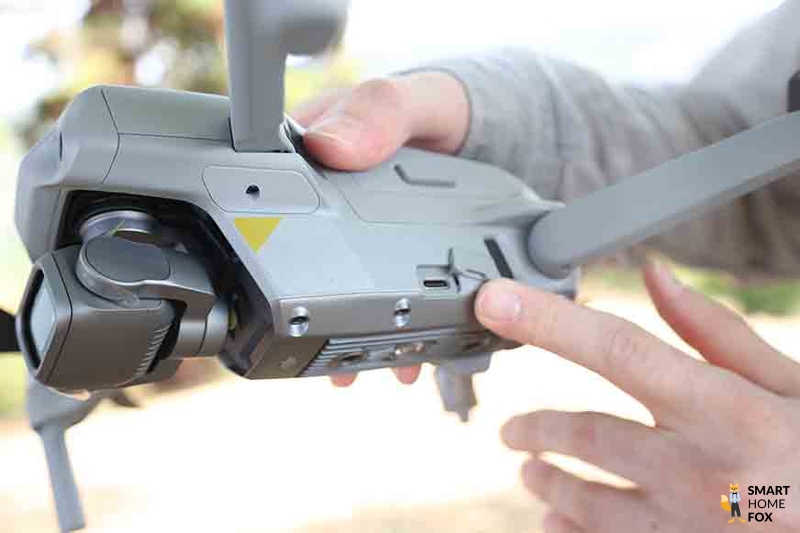 Der USB-C-Anschluss der DJI Air 2S
